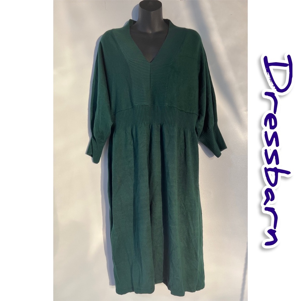 Dressbarn Green 3/4 Sleeve dress